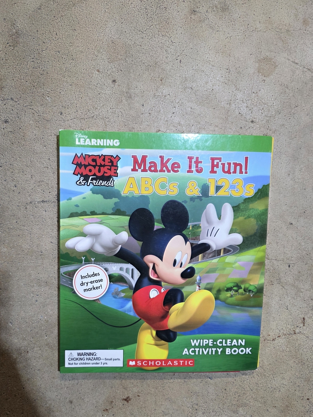 Diney ABCs Abs 123s Write And Erase Book